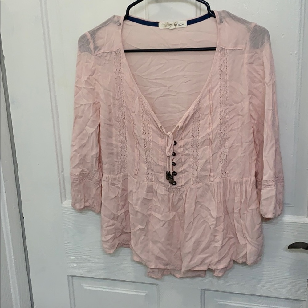 Pink blouse